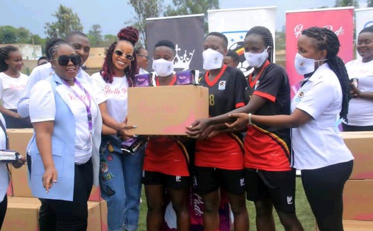 Women Football: Music Star, Sheebah Karungi Donates 1500 Packs Of Holic Pads To U17 National Team